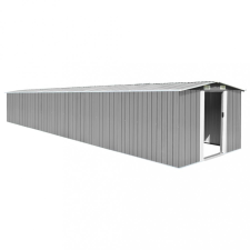 vidaXL szürke horganyzott acél kerti fészer 257 x 779 x 181 cm kerti tárolás