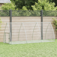 vidaXL szürke horganyzott acél nyúlketrec 300 x 105 x 120 cm ketrec, szállítóbox rágcsálóknak