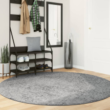 vidaXL szürke hosszú szálú bozontos modern szőnyeg Ø 200 cm lakástextília