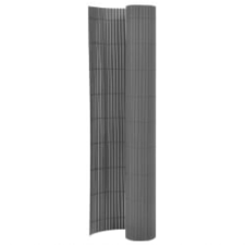 vidaXL szürke kétoldalas kerti kerítés 110 x 500 cm építőanyag
