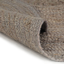 vidaXL szürke kézzel font kör alakú jutaszőnyeg 90 cm (133662) lakástextília