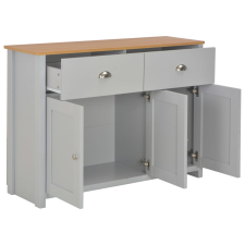 vidaXL szürke komód 112 x 35 x 81 cm (283743) bútor