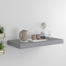 vidaXL Szürke MDF lebegő fali polc 50 x 23 x 3,8 cm bútor