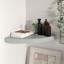 vidaXL szürke MDF lebegő sarokpolc 35 x 35 x 3,8 cm bútor