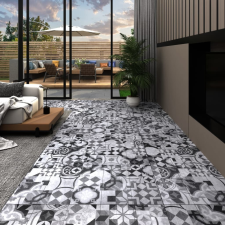 vidaXL szürke mintás 2 mm-es öntapadó PVC padlóburkoló lapok 5,21m² dekorburkolat