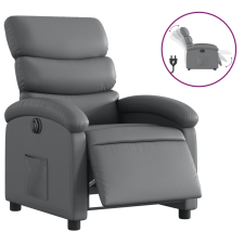 vidaXL szürke műbőr elektromos dönthető fotel (3204029) bútor