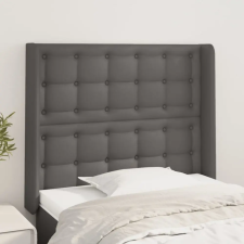 vidaXL szürke műbőr fejtámla szárnyakkal 103x16x118/128 cm ágy és ágykellék