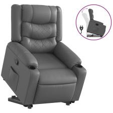 vidaXL szürke műbőr felállást segítő dönthető fotel (3206554) bútor