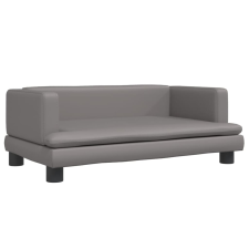 vidaXL szürke műbőr kutyaágy 80 x 45 x 30 cm (171904) szállítóbox, fekhely kutyáknak