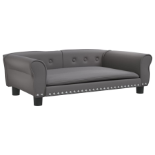 vidaXL szürke műbőr kutyaágy 95x55x30 cm (171820) szállítóbox, fekhely kutyáknak