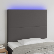 vidaXL szürke műbőr LED-es fejtámla 100x5x118/128 cm ágy és ágykellék