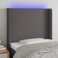 vidaXL szürke műbőr LED-es fejtámla 83x16x118/128 cm ágy és ágykellék