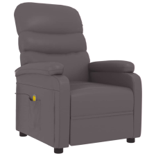 vidaXL szürke műbőr masszázsfotel (289692) masszázsfotel