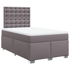 vidaXL szürke műbőr rugós ágy matraccal 120 x 200 cm (3290718) ágy és ágykellék