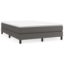 vidaXL szürke műbőr rugós ágy matraccal 140x190 cm (3144259) ágy és ágykellék