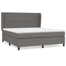 vidaXL szürke műbőr rugós ágy matraccal 180 x 200 cm (3128989) ágy és ágykellék