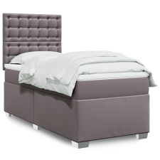 vidaXL szürke műbőr rugós ágy matraccal 80 x 200 cm ágy és ágykellék