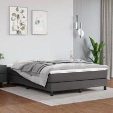 vidaXL szürke műbőr rugós ágykeret 140x190 cm ágy és ágykellék