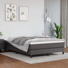 vidaXL szürke műbőr rugós ágykeret 140x190 cm ágy és ágykellék