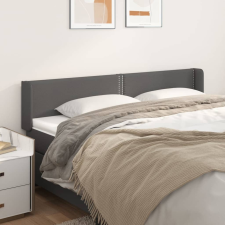 vidaXL szürke műbőr szárnyas fejtámla 183x16x78/88 cm ágy és ágykellék
