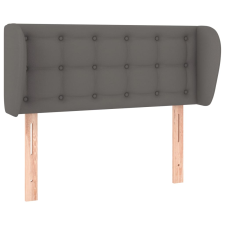vidaXL szürke műbőr szárnyas fejtámla szárnyakkal 103x23x78/88 cm (3117232) ágy és ágykellék