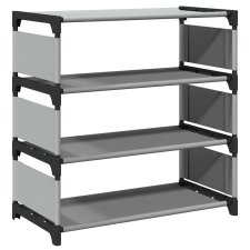 vidaXL szürke nem szőtt szövetből cipőállvány 4 szintes 54x28x55 cm (4100622) bútor
