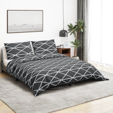vidaXL szürke pamut ágyneműhuzat-garnitúra 135 x 200 cm lakástextília