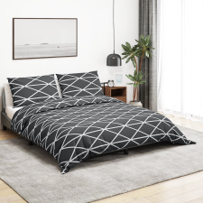 vidaXL szürke pamut ágyneműhuzat-garnitúra 140 x 200 cm lakástextília