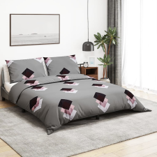 vidaXL szürke pamut ágyneműhuzat-garnitúra 220x240 cm lakástextília