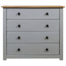 vidaXL szürke Panama fenyőfa kisszekrény 80 x 40 x 73 cm (282659) bútor