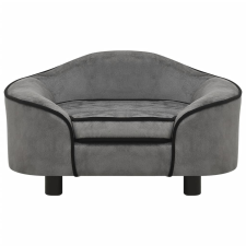vidaXL szürke plüss kutyakanapé 67 x 47 x 36 cm (171084) szállítóbox, fekhely kutyáknak