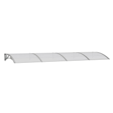 vidaXL szürke polikarbonát ajtóelőtető 350 x 100 cm (153595) kerti bútor
