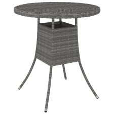 vidaXL szürke polyrattan kerti asztal 70 x 70 x 73 cm kerti bútor