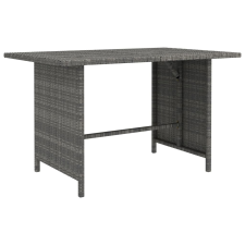 vidaXL szürke polyrattan kerti étkezőasztal 110 x 70 x 65 cm kerti bútor