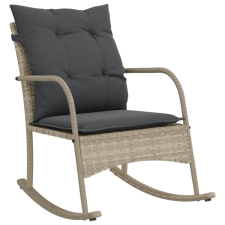 vidaXL szürke polyrattan kerti hintaszék párnákkal kerti bútor
