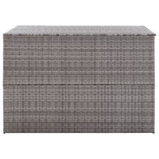 vidaXL szürke polyrattan kerti tárolóláda 150 x 100 x 100 cm (46467) kerti tárolás