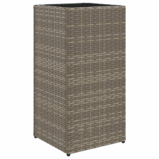 vidaXL szürke polyrattan kerti ültetőláda 30x30x60 cm (366412) kerti tárolás