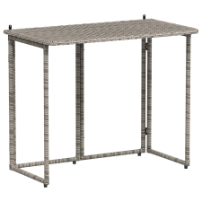 vidaXL szürke polyrattan összecsukható kerti asztal 90x51x75 cm (4108256) kerti bútor
