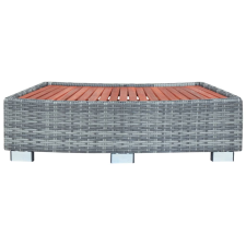 vidaXL szürke polyrattan spa fellépő 92 x 45 x 25 cm (46461) medence kiegészítő