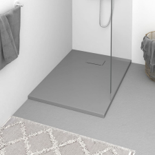 vidaXL szürke SMC zuhanytálca 100 x 70 cm kád, zuhanykabin