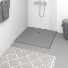 vidaXL szürke SMC zuhanytálca 80 x 80 cm kád, zuhanykabin