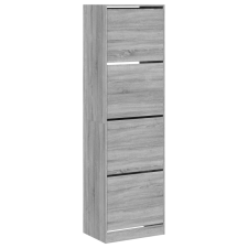 vidaXL szürke sonoma cipőszekrény 4 kihajtható fiókkal 60x42x204 cm (3214397) bútor