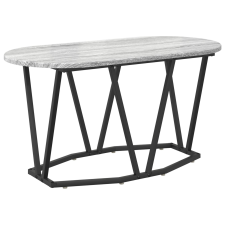 vidaXL Szürke Sonoma dohányzóasztal - 80x40x40.5 cm, Mérnöki fa és fém (869693) bútor