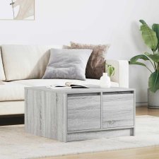 vidaXL szürke sonoma dohányzóasztal fiókokkal 70,5x70x40 cm bútor