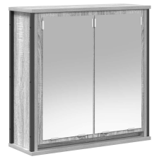 vidaXL szürke sonoma fürdőszoba fali szekrény tükörrel 60x21x60 cm (861900) fürdőszoba bútor