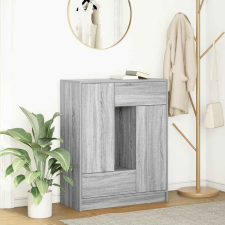 vidaXL szürke sonoma komód fiókokkal és ajtókkal 73x31x90 cm bútor