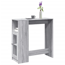 vidaXL szürke sonoma szerelt fa bárasztal tárolókkal 101x40x103,5 cm bútor