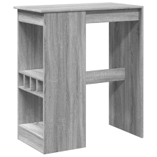 vidaXL szürke sonoma szerelt fa bárasztal tárolókkal 90x47,5x103,5 cm (854342) bútor