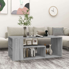 vidaXL szürke sonoma szerelt fa dohányzóasztal 100 x 50 x 40 cm bútor