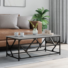 vidaXL szürke sonoma szerelt fa dohányzóasztal 100 x 50 x 40 cm bútor